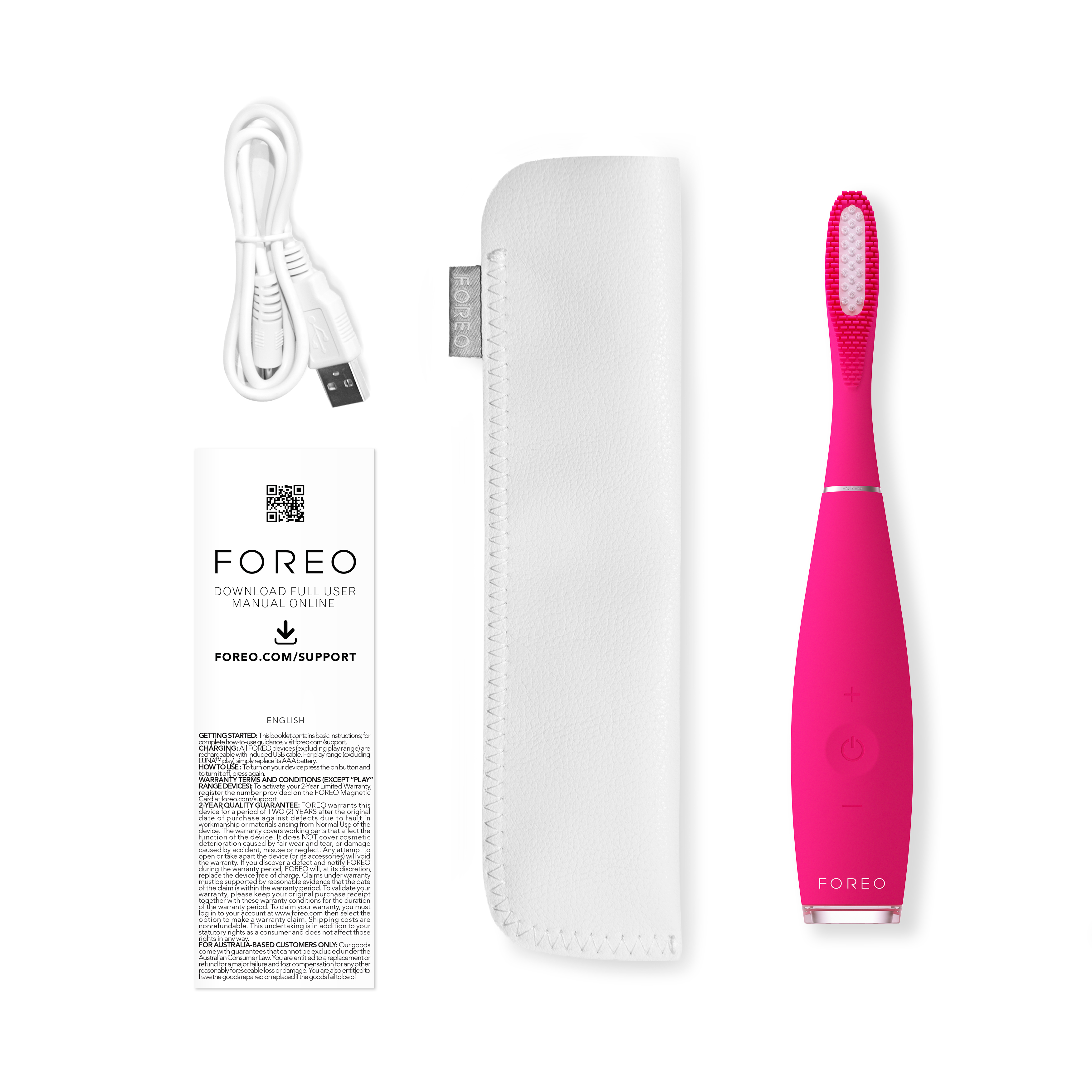 แปรงสีฟันซิลิโคนไฟฟ้า FOREO ISSA 3 Fuchsia_3